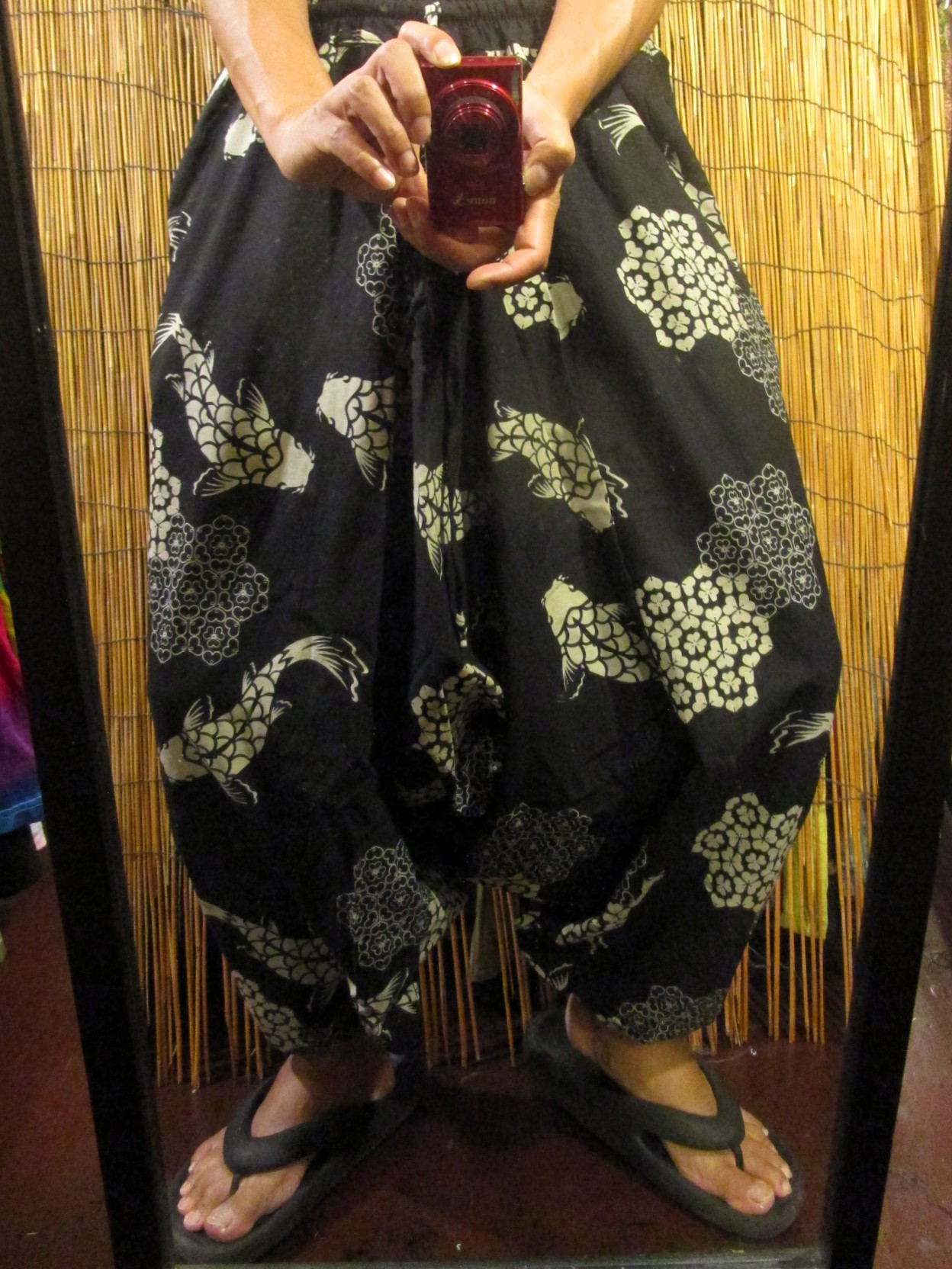 画像: 和風プリント＊コットン素材＊ふんわり＊サルエルパンツ