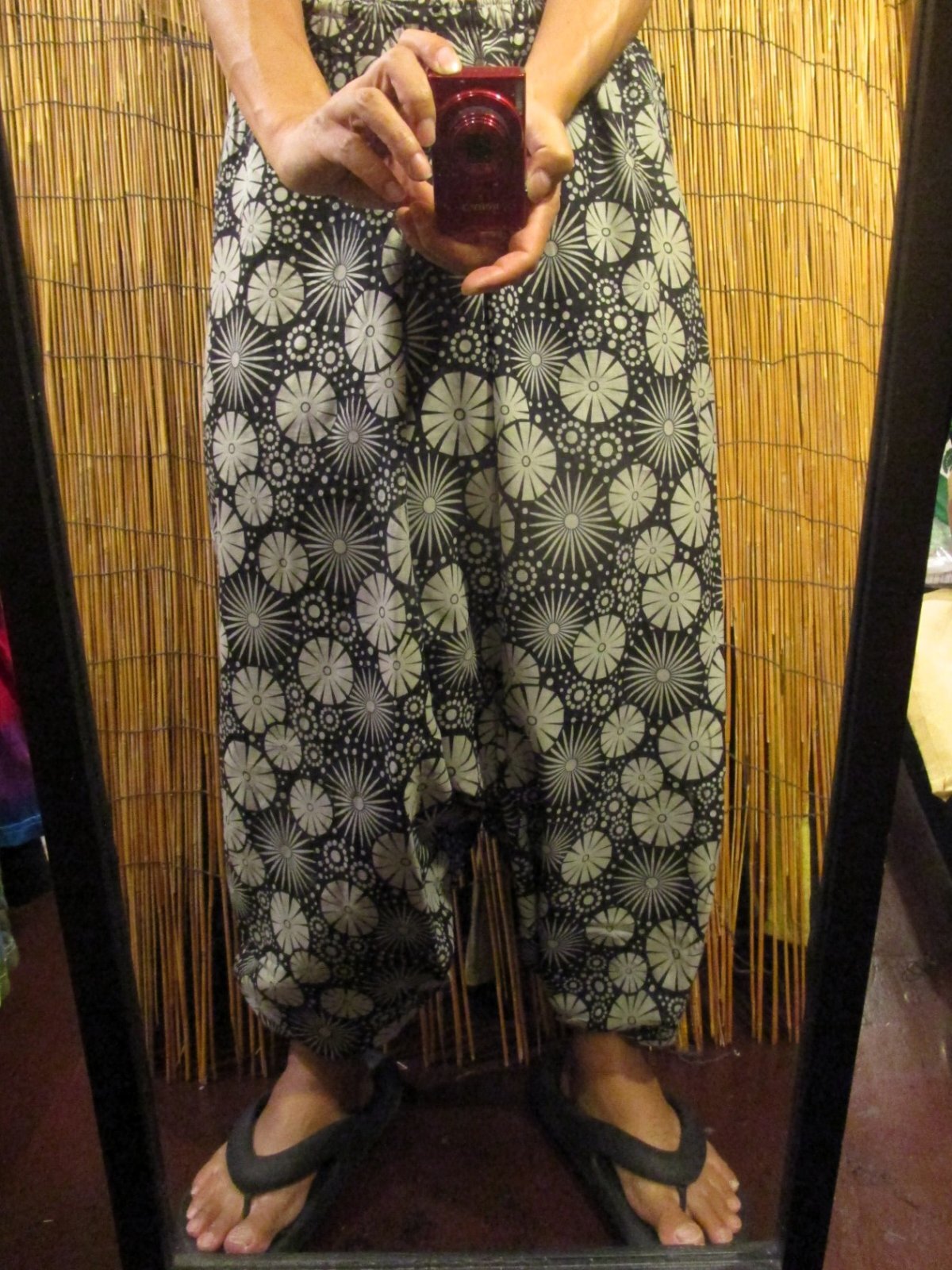 画像: 和風プリント＊コットン素材＊ふんわり＊サルエルパンツ