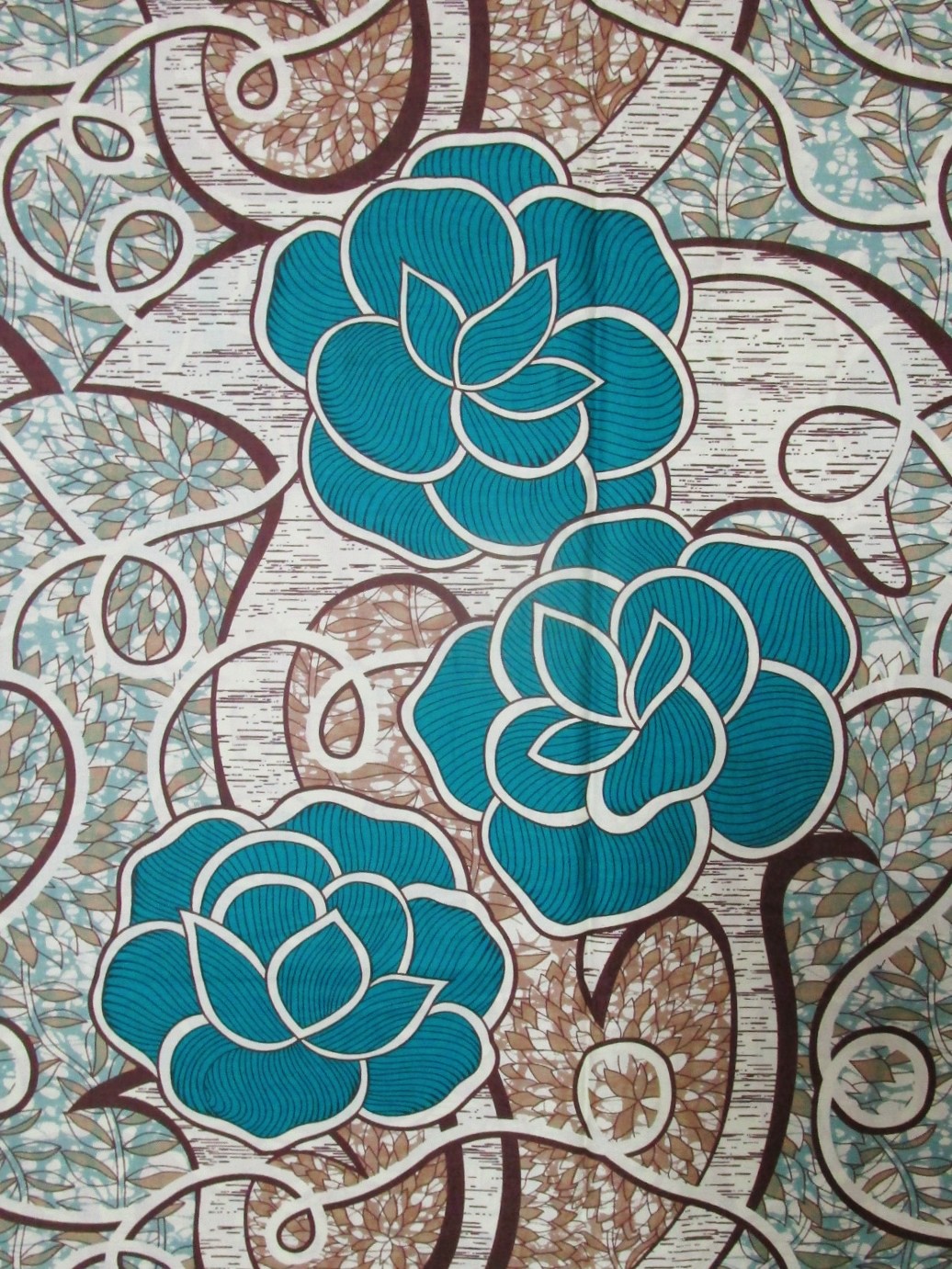 画像: アフリカンプリント生地 パーニュ