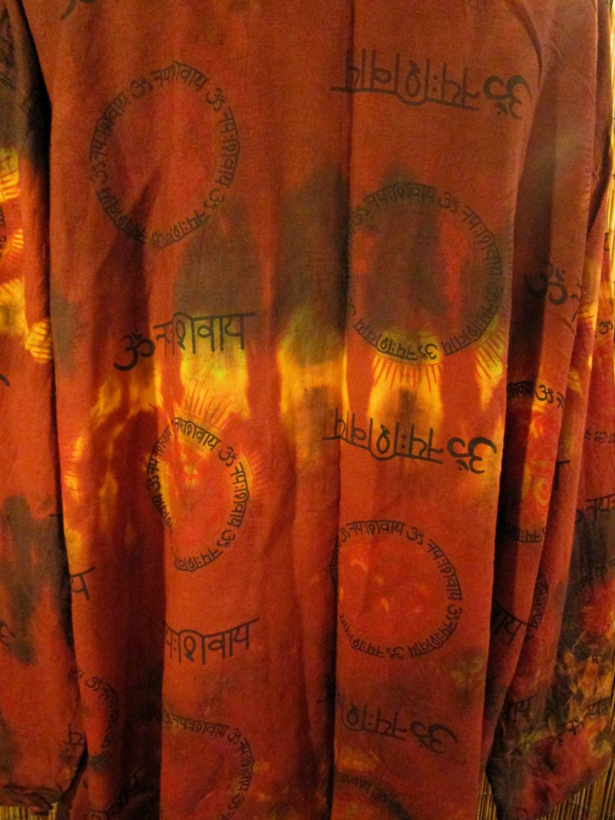 画像: タイダイ染め＆民族調プリント＊コットン素材＊ゆったりサイズ＊２ＷＡＹ＊フリンジ＊スナフキン＊旅人風コート