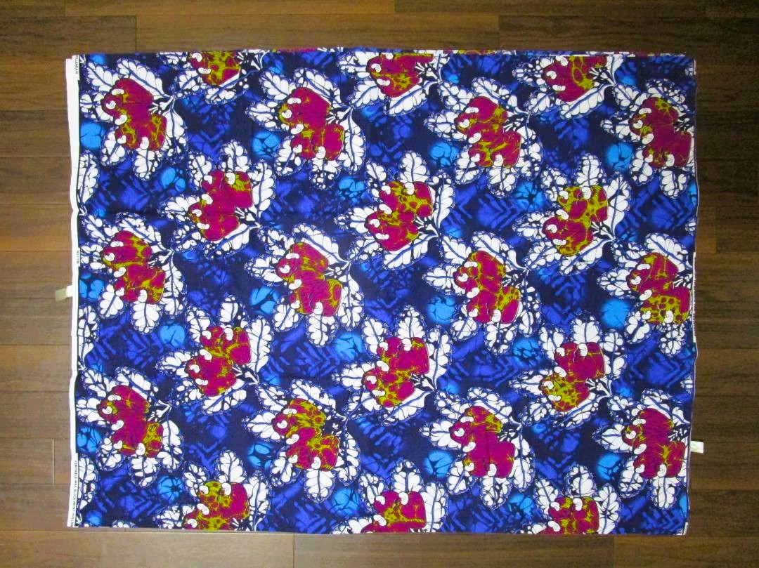 画像: アフリカンプリント生地 パーニュ