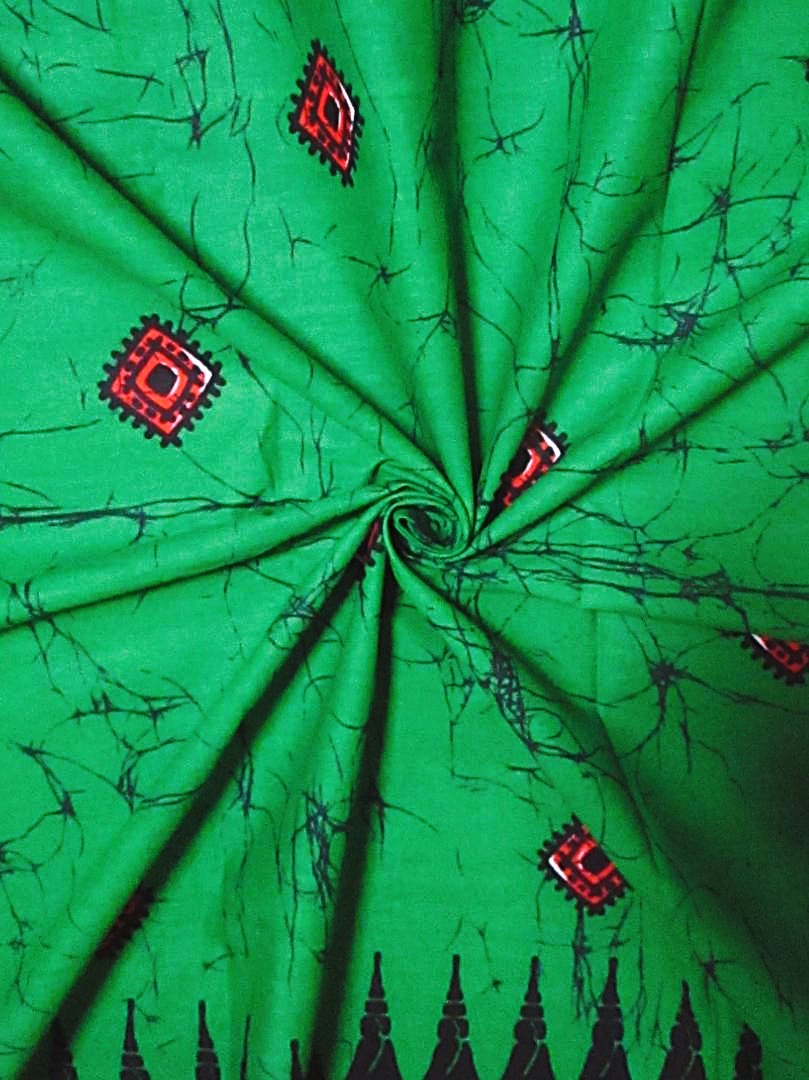 画像: アフリカンプリント生地 パーニュ