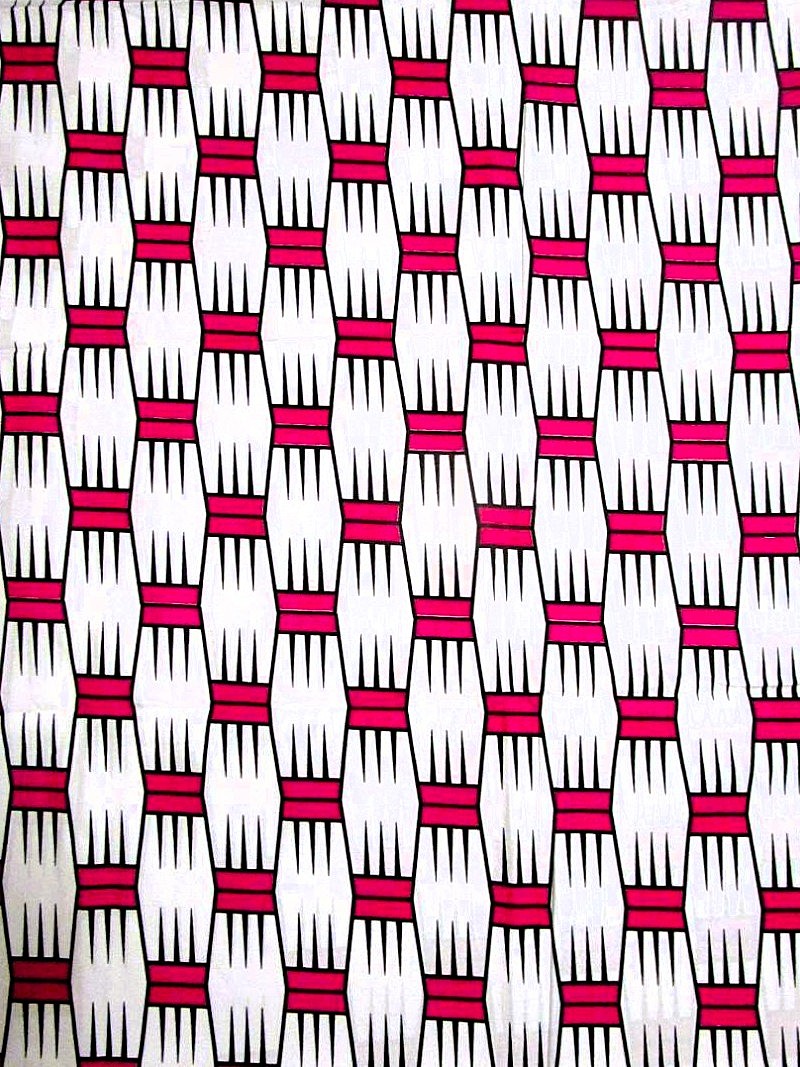 画像: アフリカンプリント生地 パーニュ