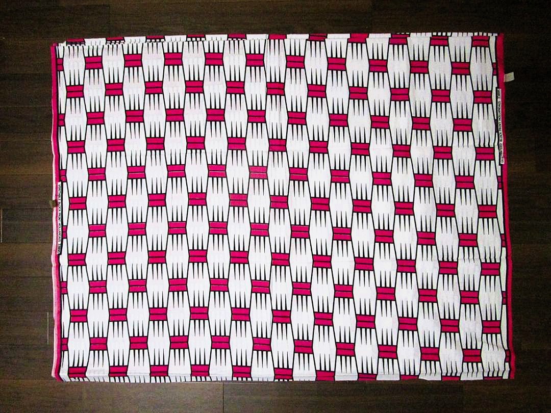 画像: アフリカンプリント生地 パーニュ