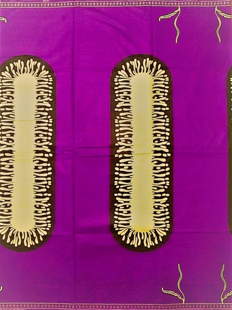 画像1: アフリカンプリント生地 パーニュ