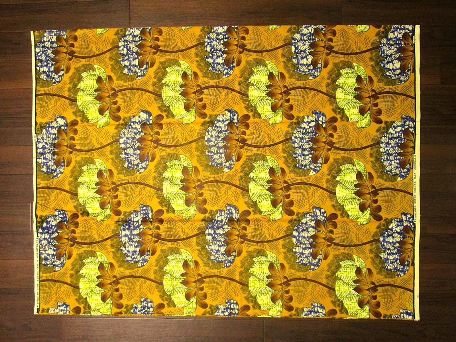 画像: アフリカンプリント生地 パーニュ