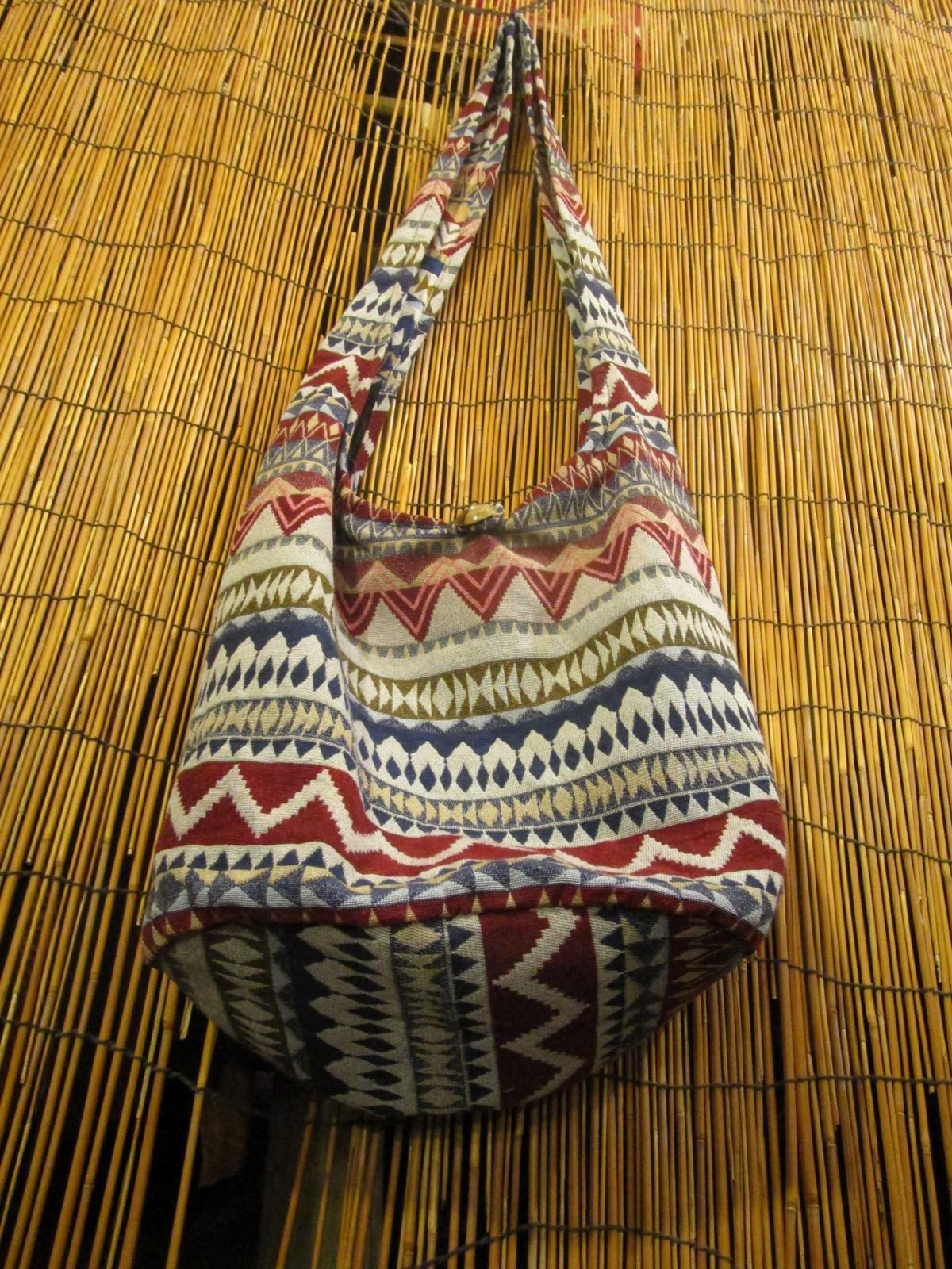 画像: 織り柄＊コットン素材＊ショルダーバッグ