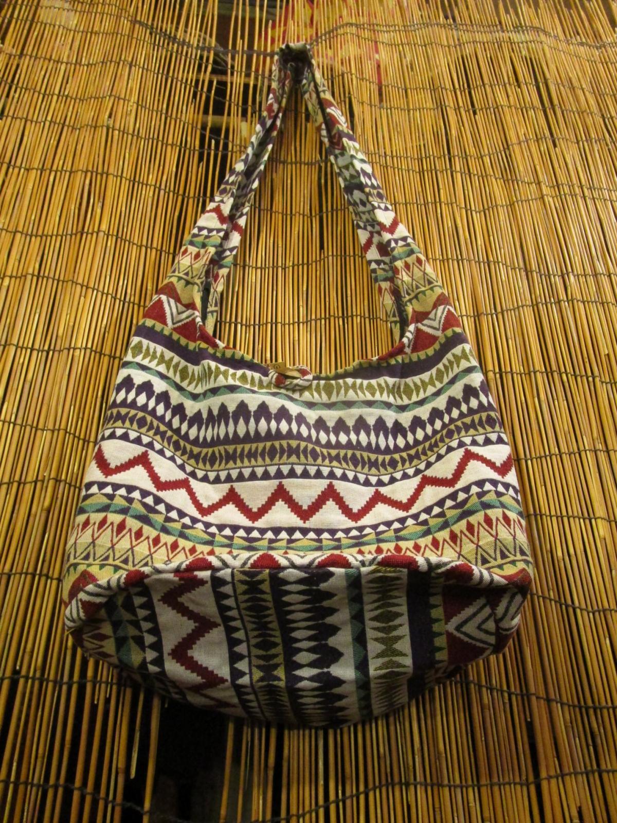 画像: 織り柄＊コットン素材＊ショルダーバッグ