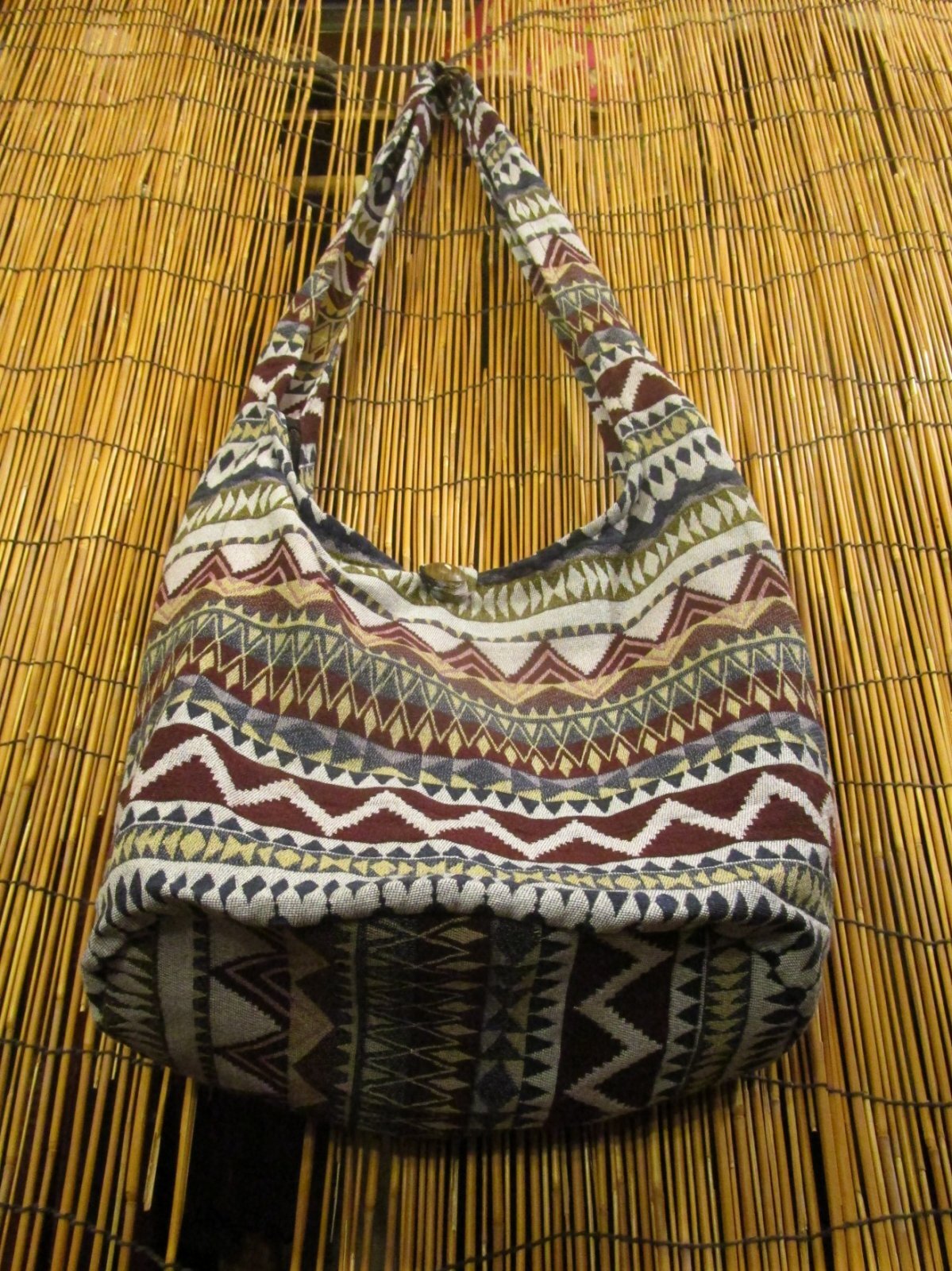 画像: 織り柄＊コットン素材＊ショルダーバッグ