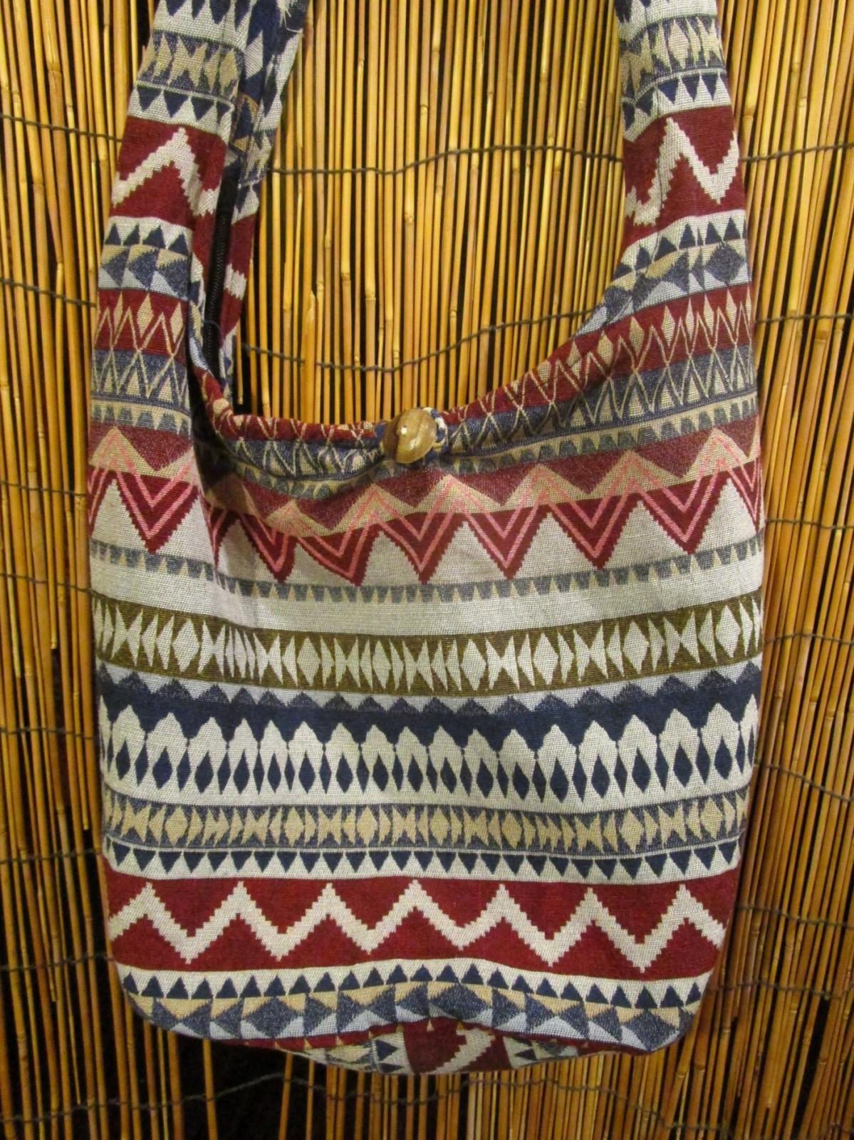 画像: 織り柄＊コットン素材＊ショルダーバッグ