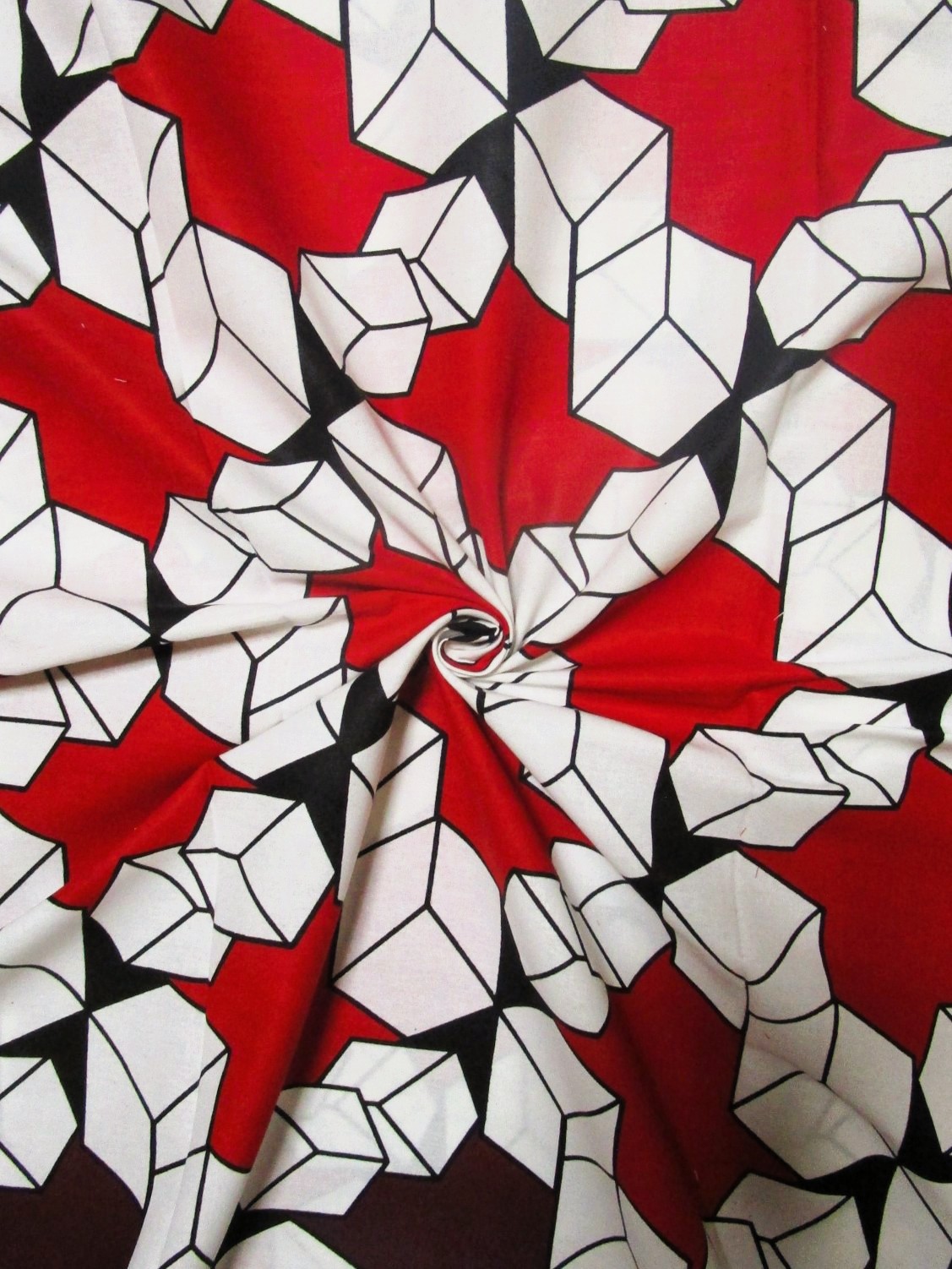 画像: アフリカンプリント生地 パーニュ