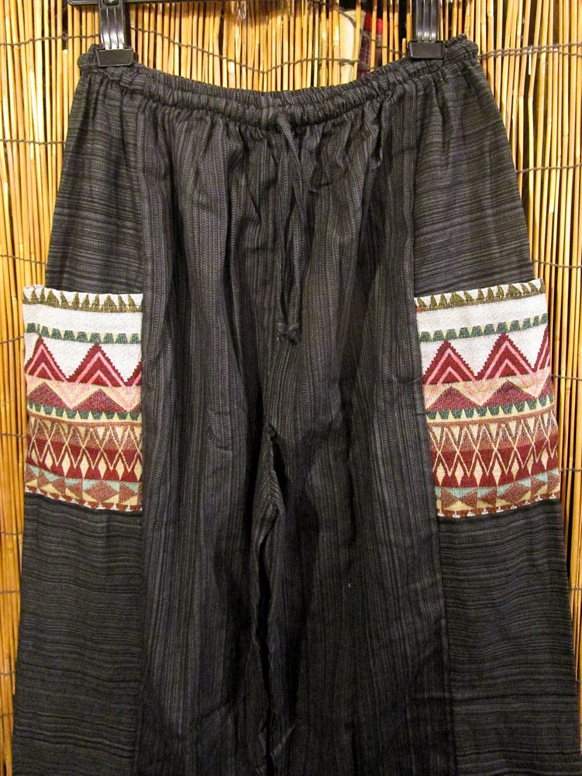 画像2: 織り柄＊パッチポケット＊コットン素材＊アラジンパンツ