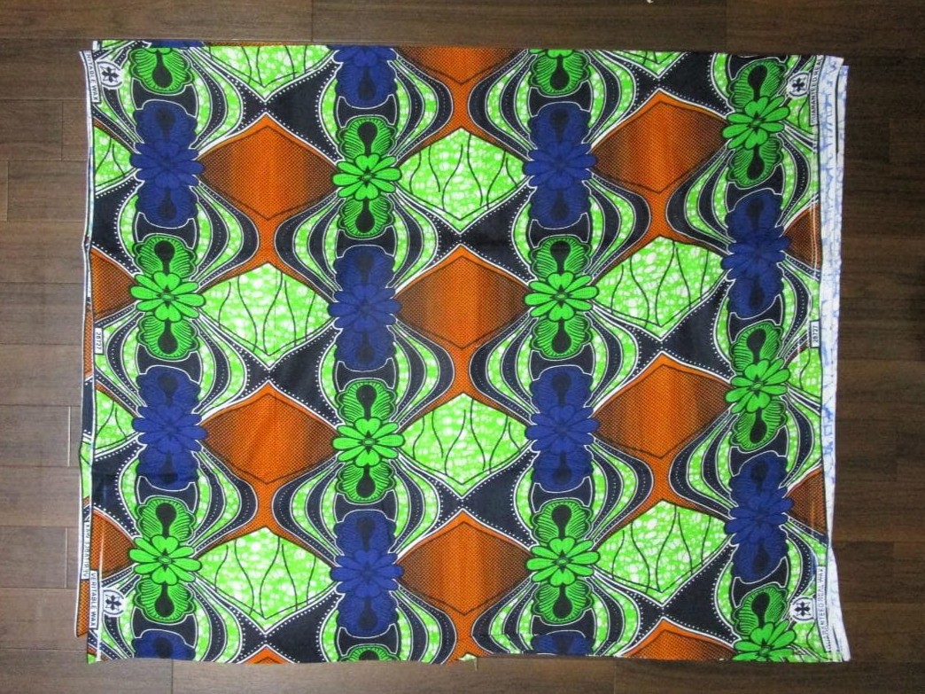 画像: アフリカンプリント生地 パーニュ