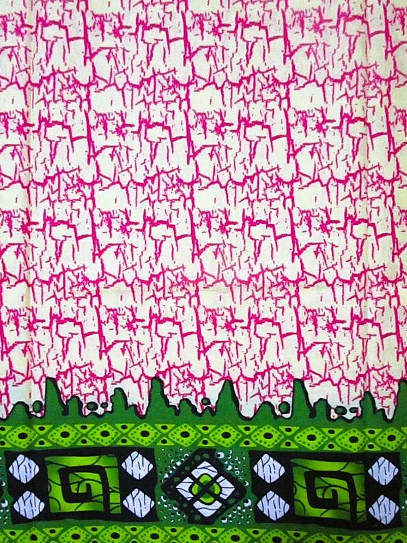 画像: アフリカンプリント生地 パーニュ