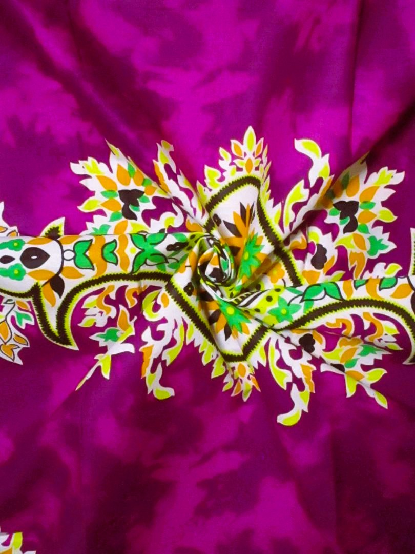 画像: アフリカンプリント生地 パーニュ