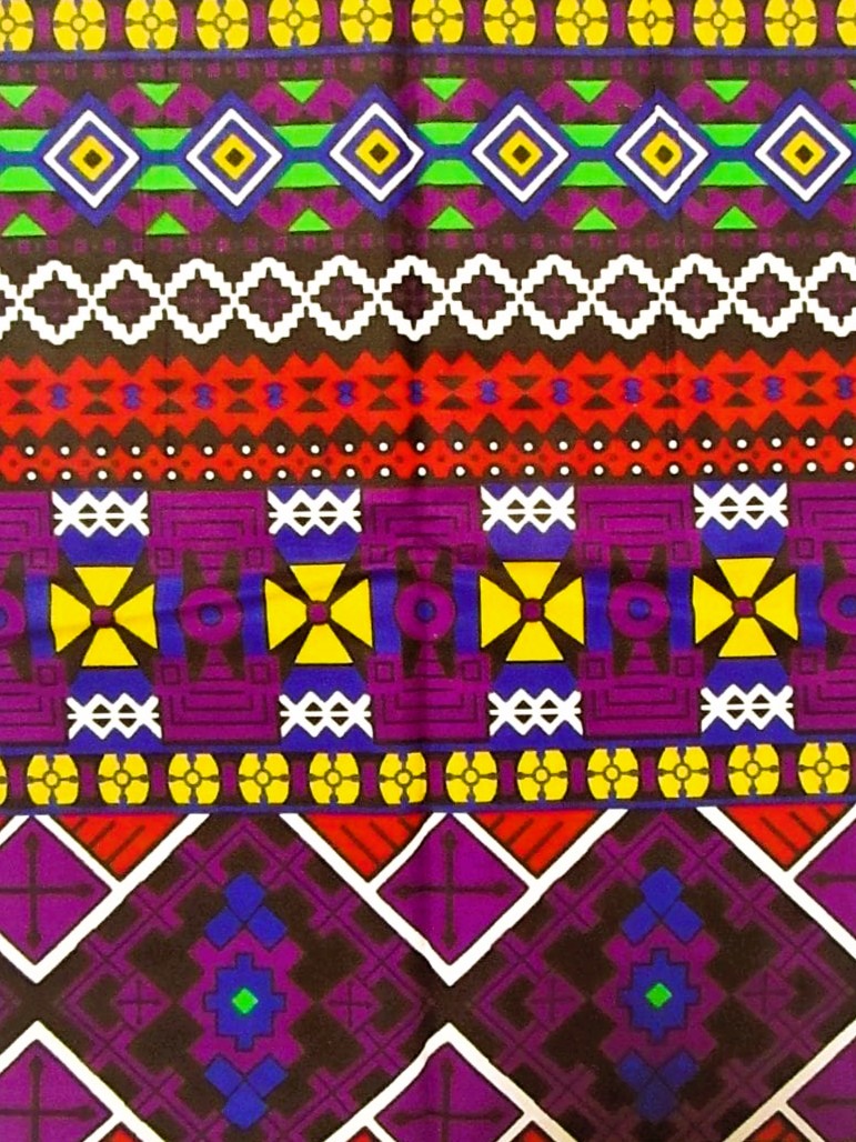 画像: アフリカンプリント生地 パーニュ