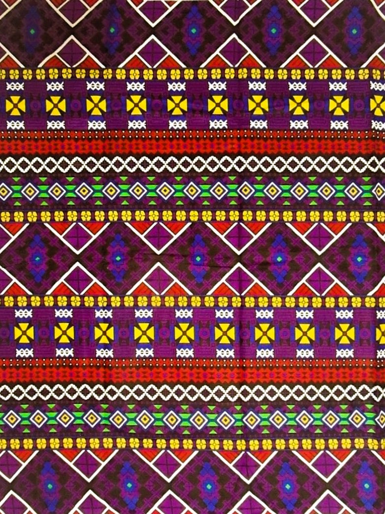 画像1: アフリカンプリント生地 パーニュ