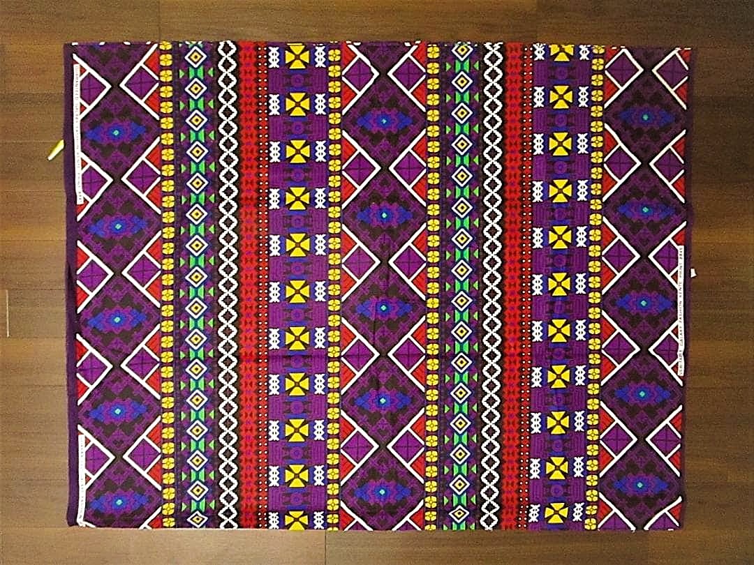 画像: アフリカンプリント生地 パーニュ