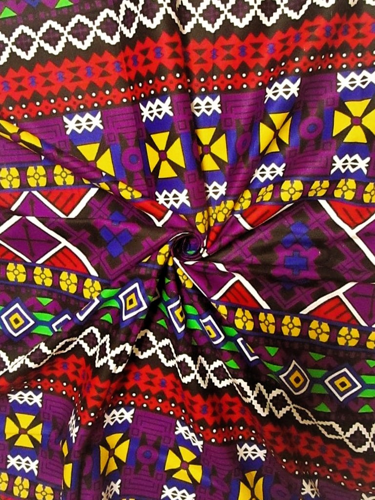 画像: アフリカンプリント生地 パーニュ