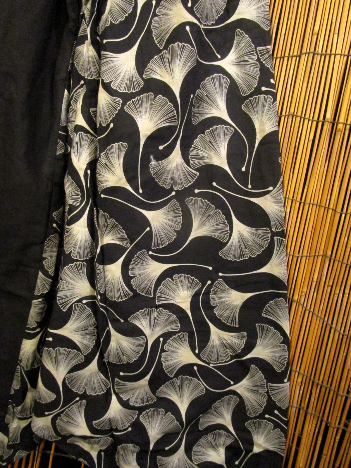 画像3: 黒色＋和風プリント＊切り替え＊コットン素材＊ふんわり＊サルエルパンツ