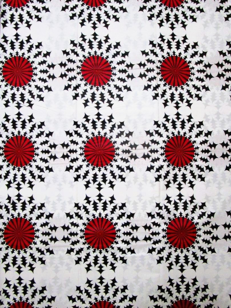 画像1: アフリカンプリント生地 パーニュ