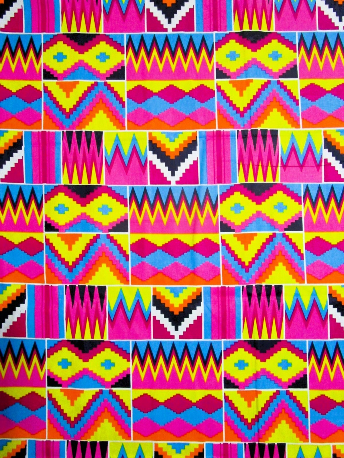 画像1: アフリカンプリント生地 パーニュ