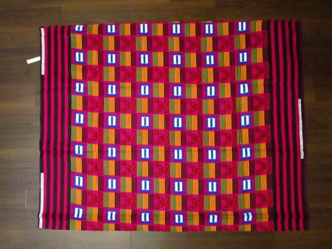 画像: アフリカンプリント生地 パーニュ