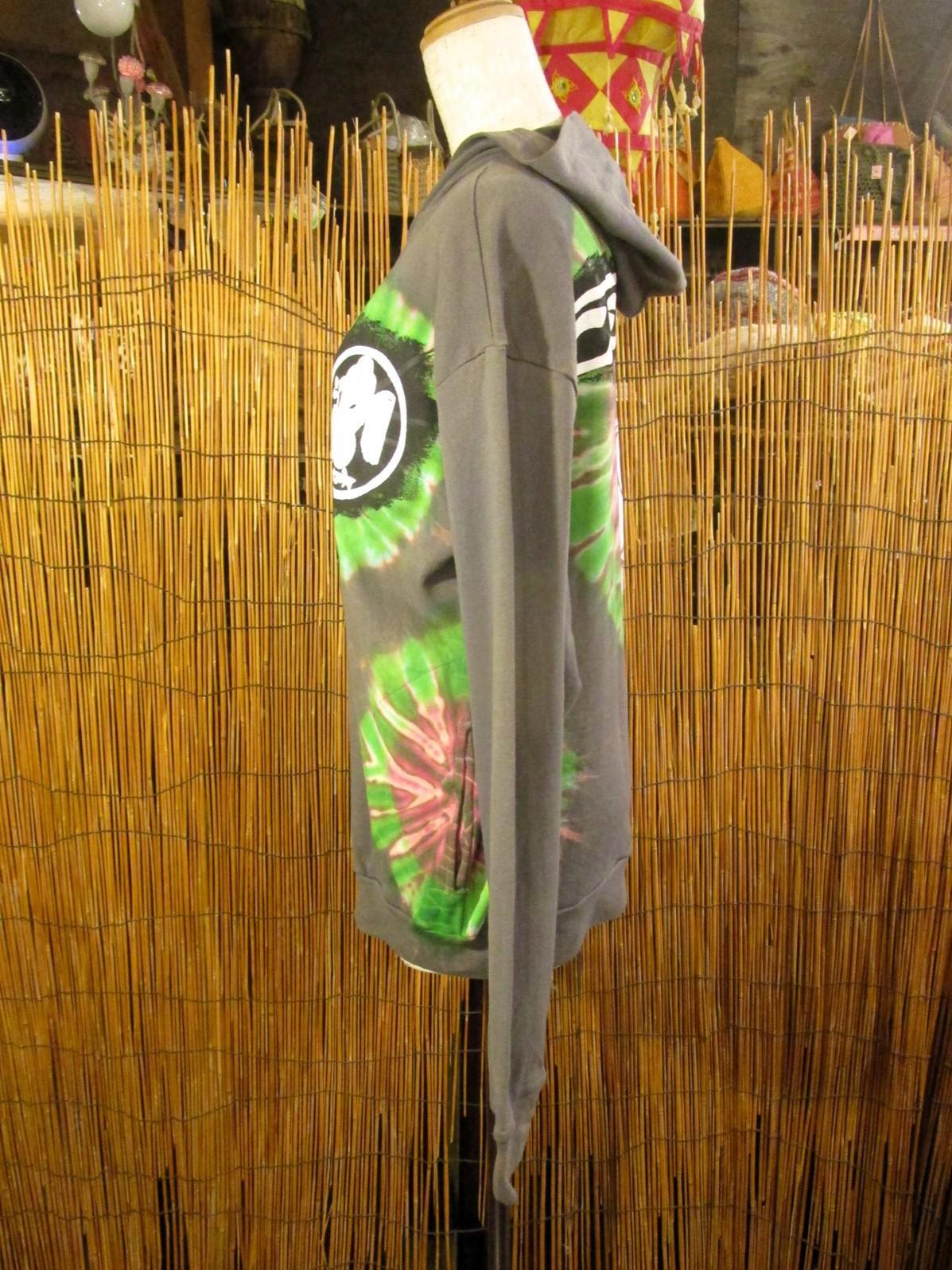 画像2: タイダイ染め＆抜染ガネーシャ＊コットン素材＊ジップアップパーカー