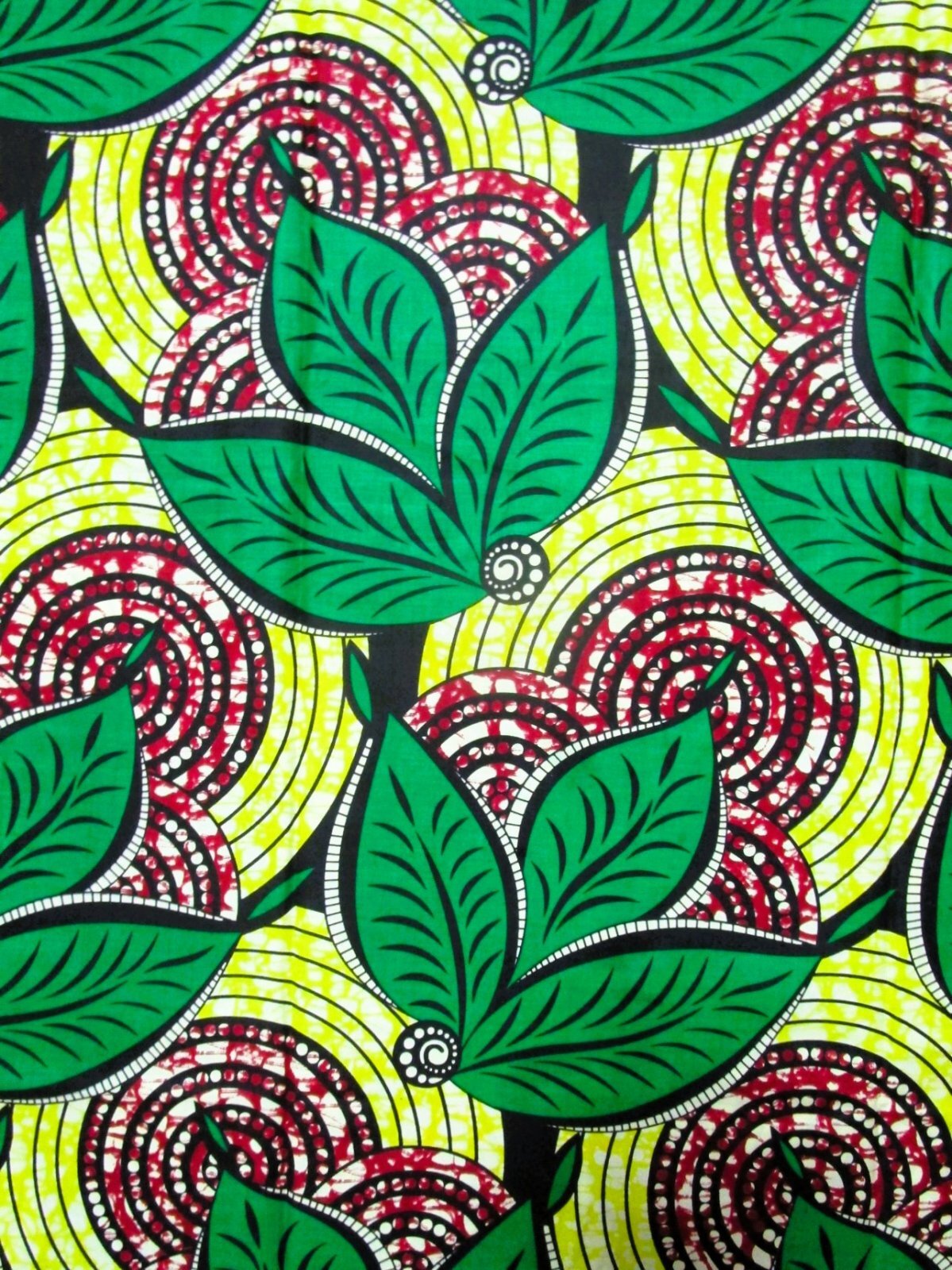 画像: アフリカンプリント生地 パーニュ