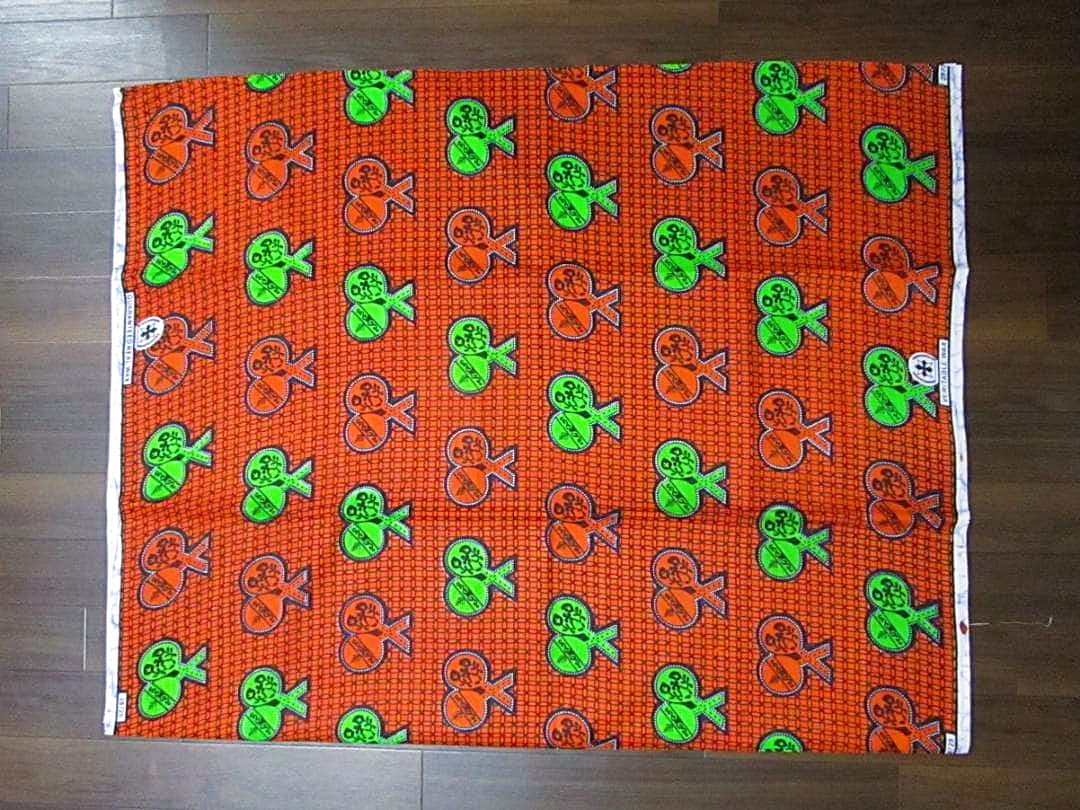 画像: アフリカンプリント生地 パーニュ