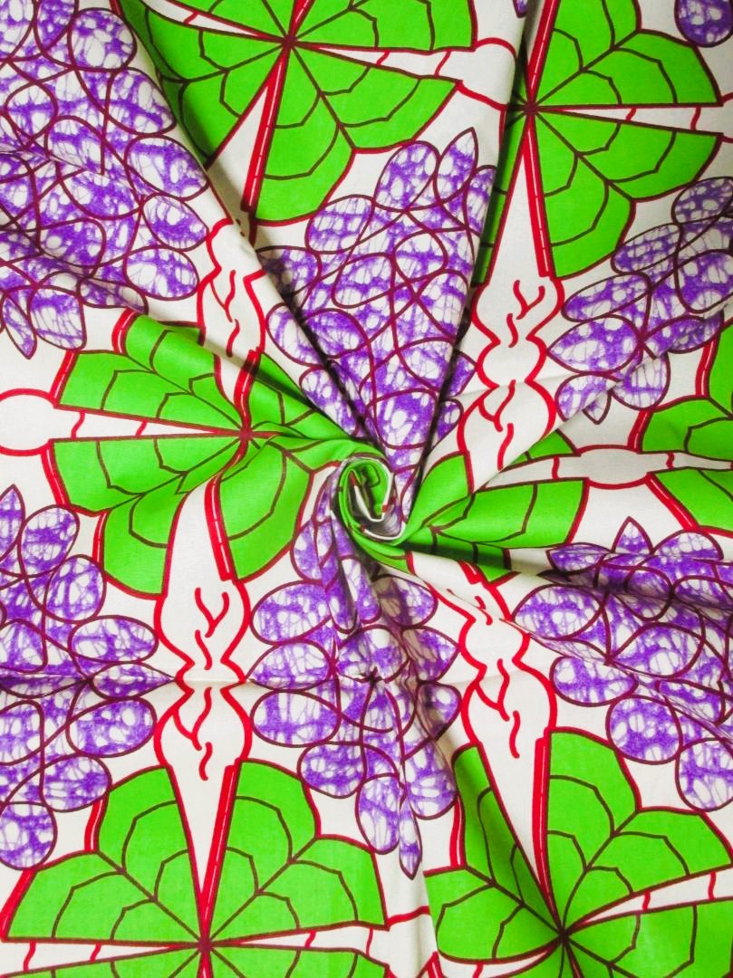 画像: アフリカンプリント生地 パーニュ