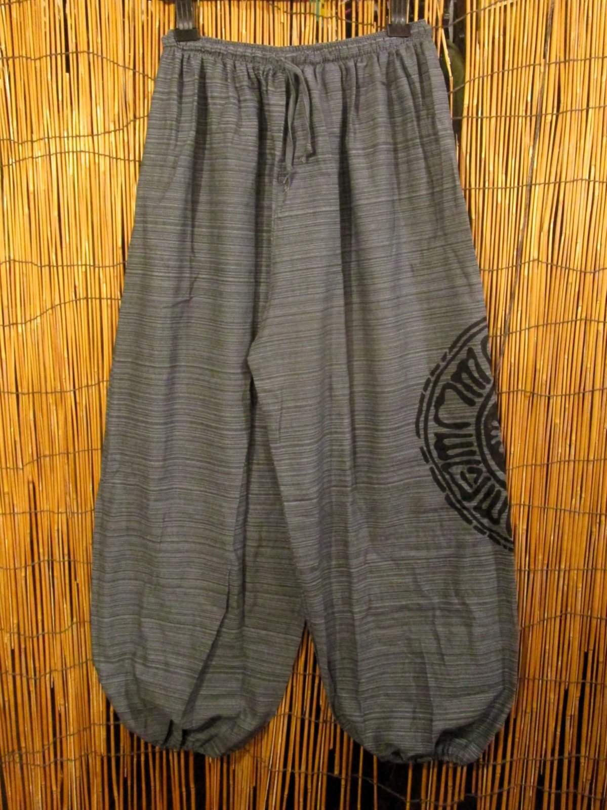 画像1: 陰陽プリント＊コットン素材＊アラジンパンツ