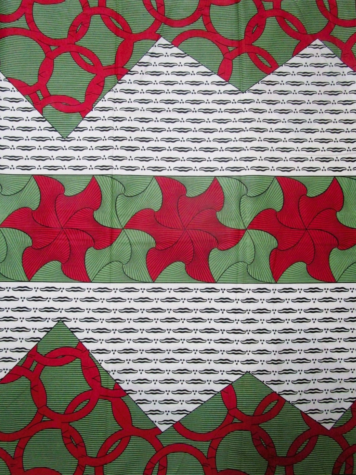 画像1: アフリカンプリント生地 パーニュ