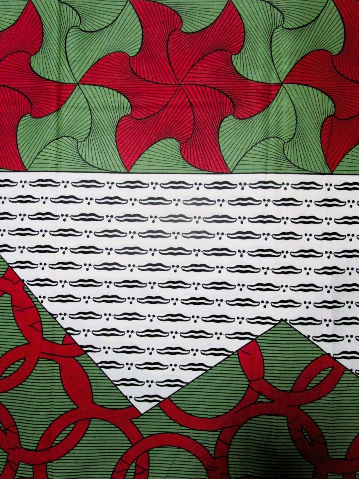 画像: アフリカンプリント生地 パーニュ