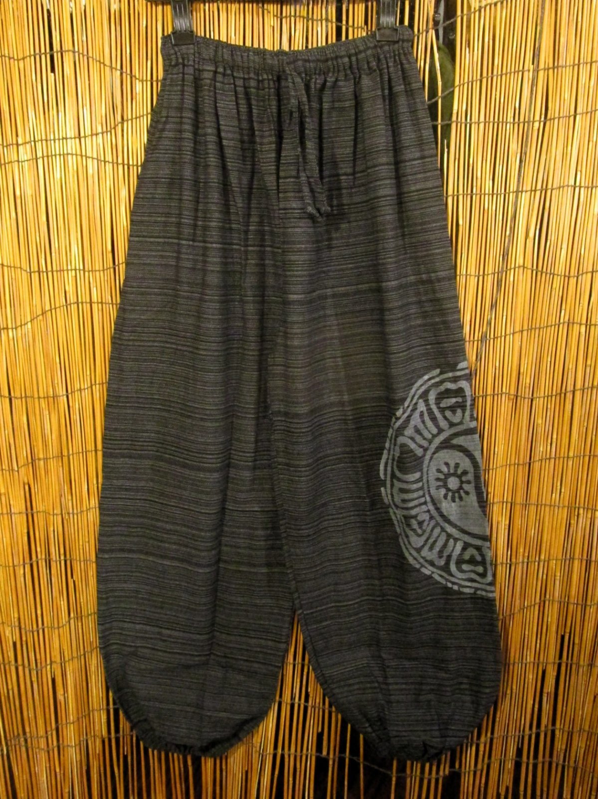 画像1: 陰陽プリント＊コットン素材＊アラジンパンツ