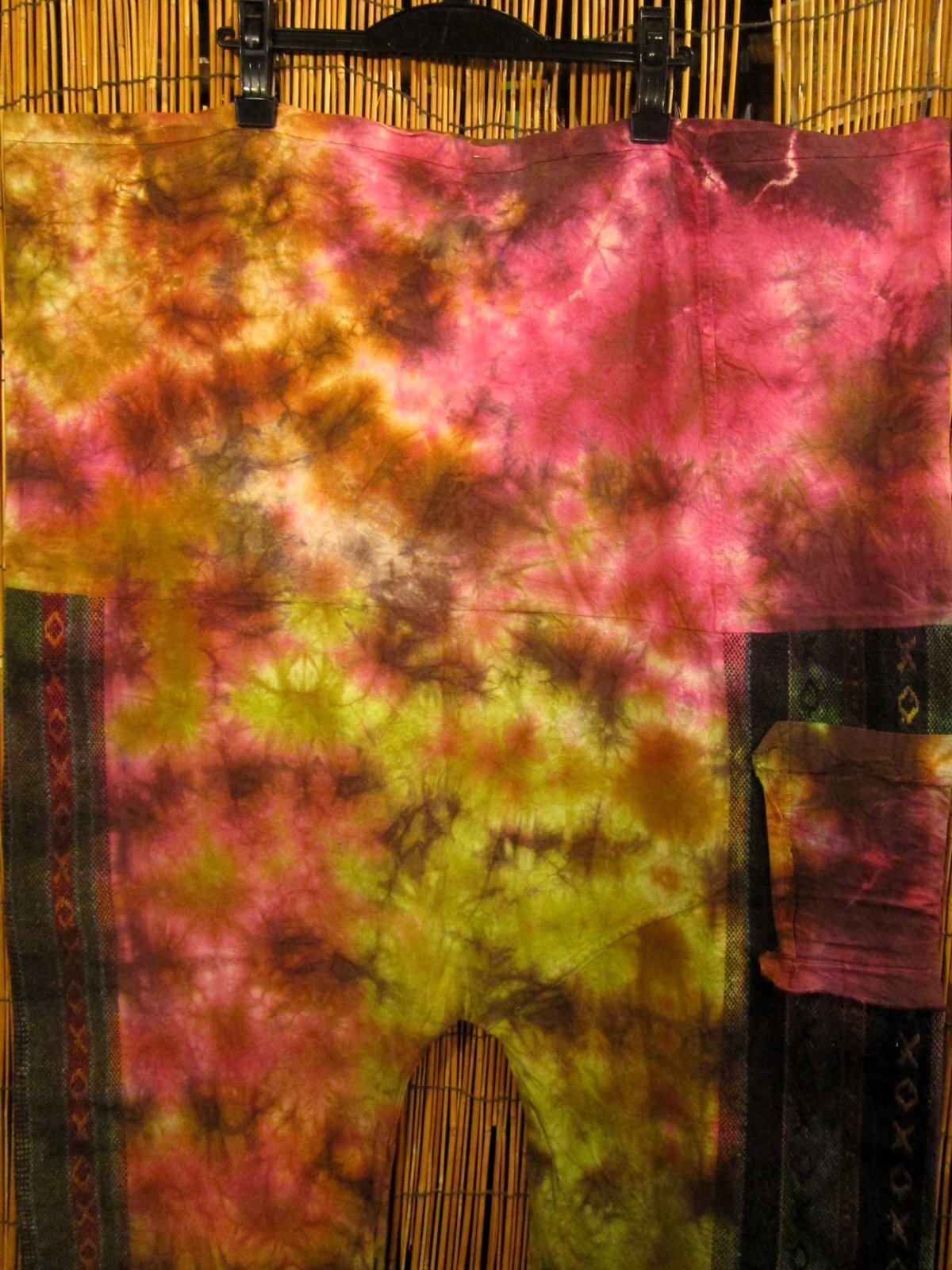 画像2: タイダイ染め＊コットン素材＊ゲリ生地＊ロング丈＊タイパンツ