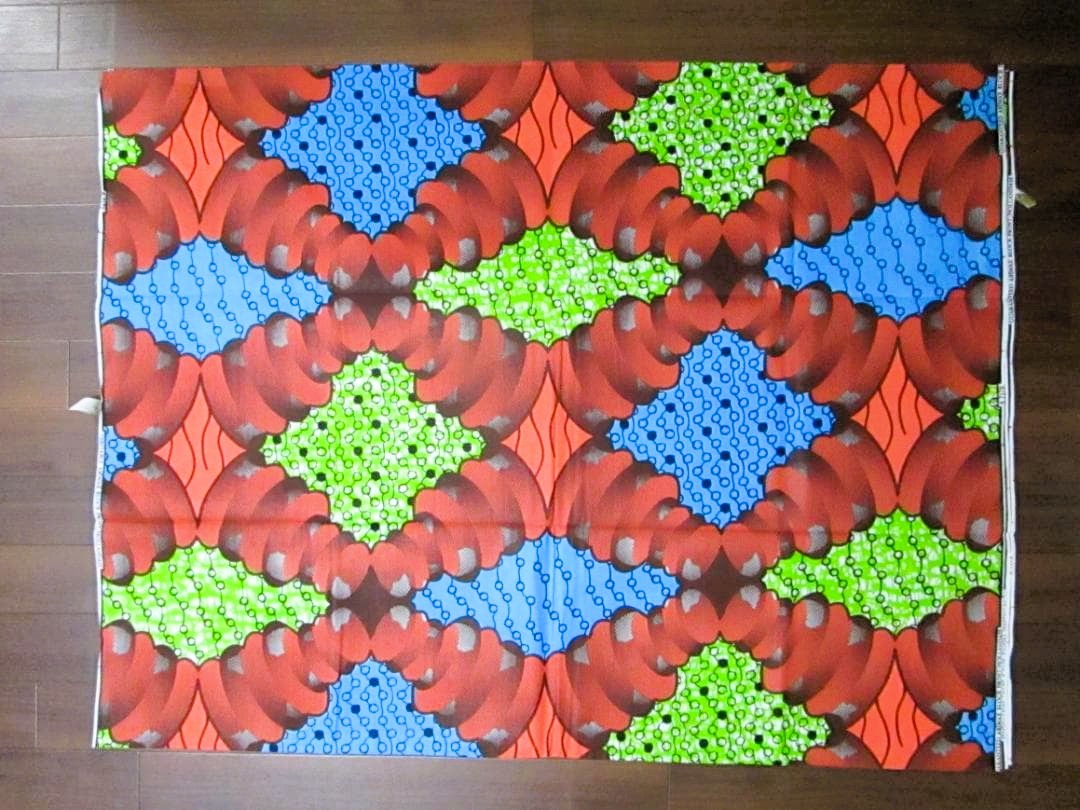 画像: アフリカンプリント生地 パーニュ