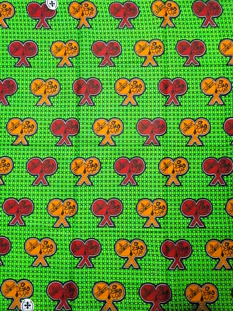 画像1: アフリカンプリント生地 パーニュ