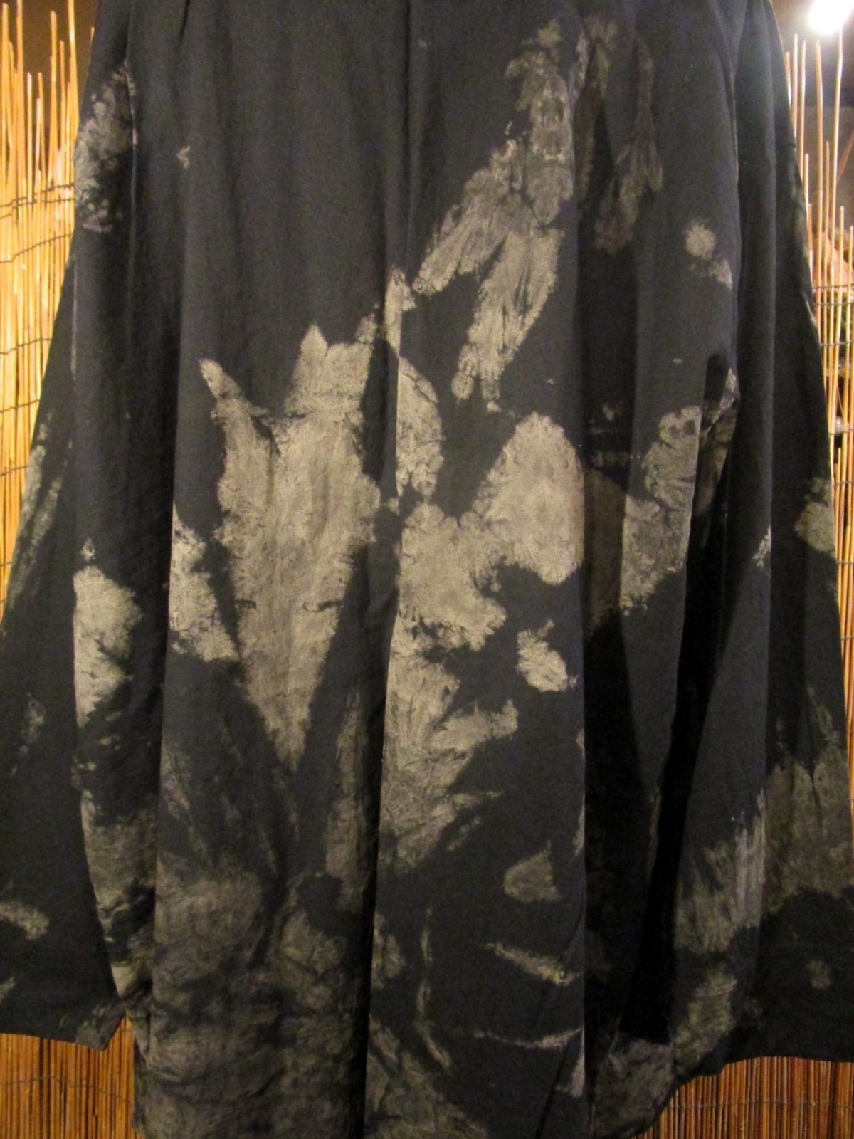 画像: タイダイ染め＊コットン素材＊ゆったりサイズ＊２ＷＡＹ＊フリンジ＊スナフキン＊旅人風コート