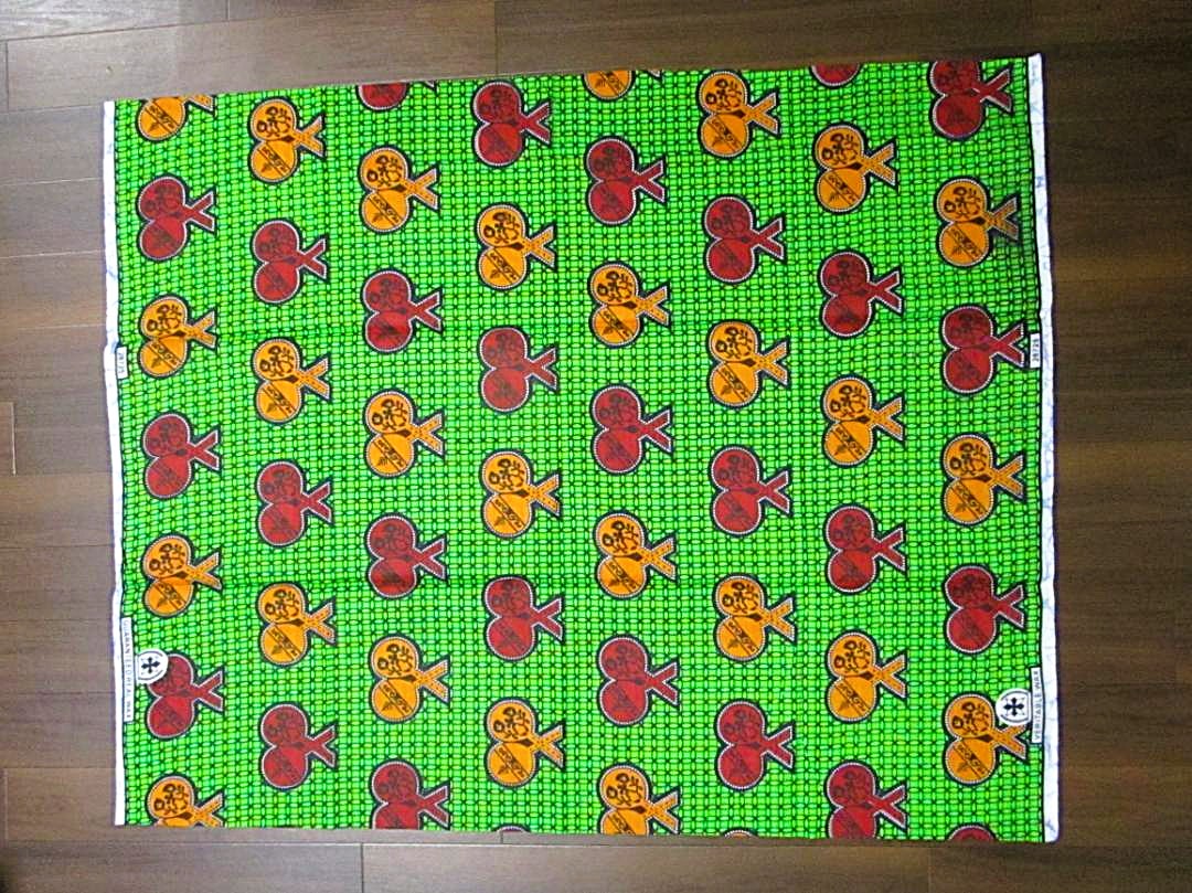 画像: アフリカンプリント生地 パーニュ