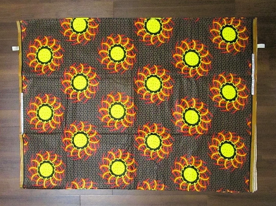 画像: アフリカンプリント生地 パーニュ