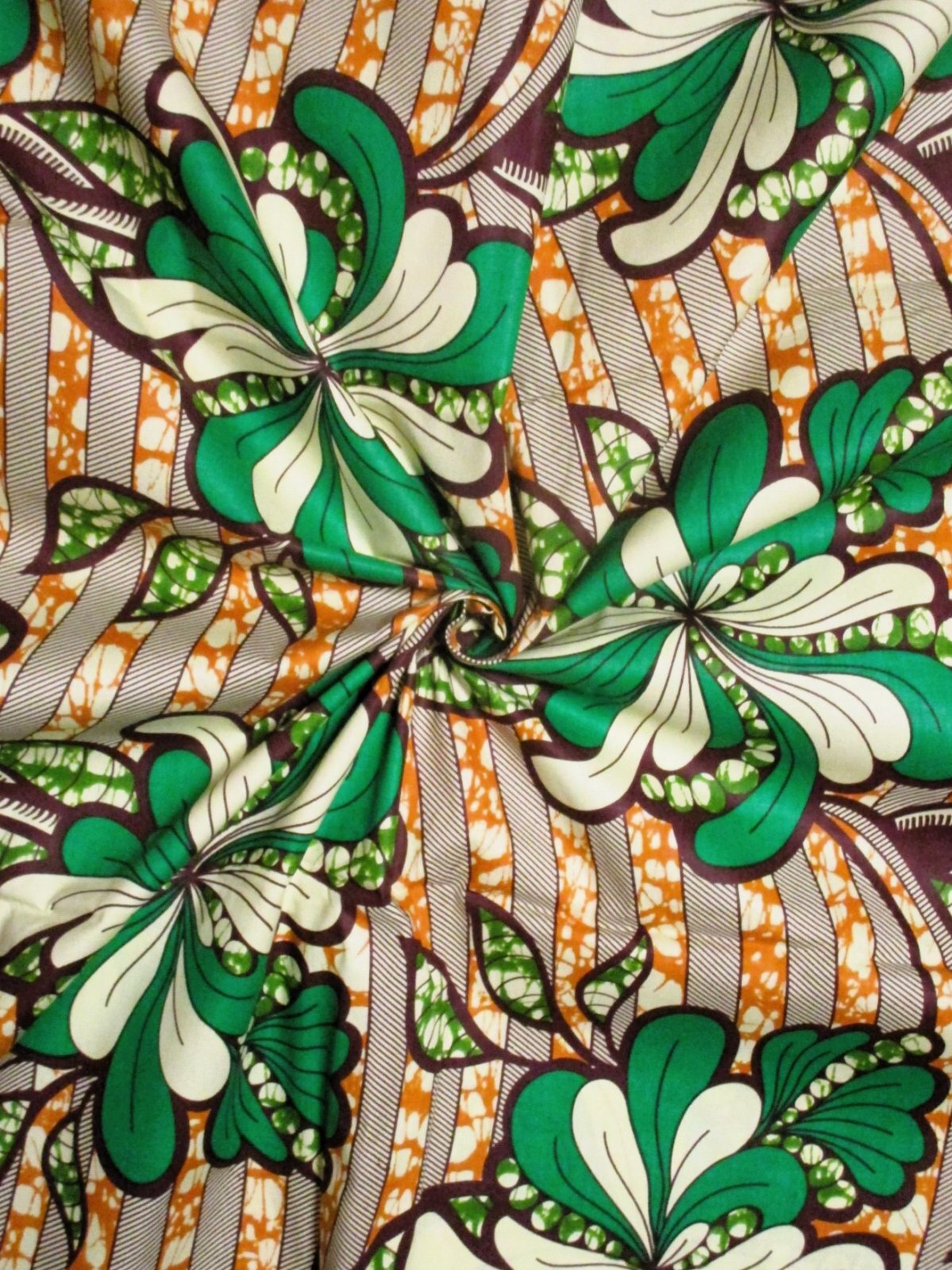 画像: アフリカンプリント生地 パーニュ