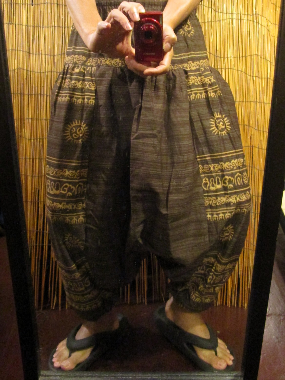 画像: ラムナミプリント＊コッン素材＊モモンガ風＊ふんわり＊サルエルパンツ