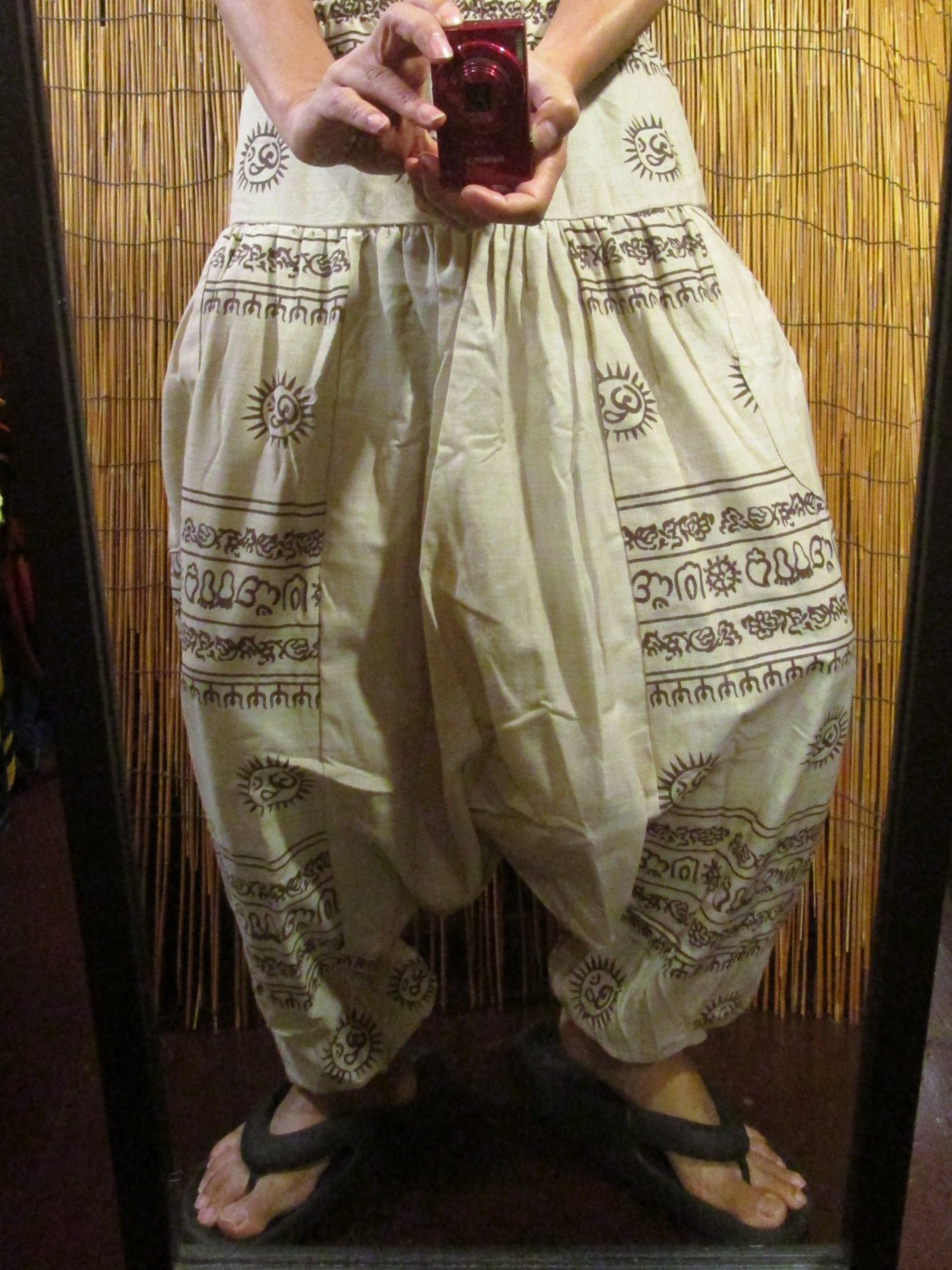 画像: ラムナミプリント＊コッン素材＊モモンガ風＊ふんわり＊サルエルパンツ