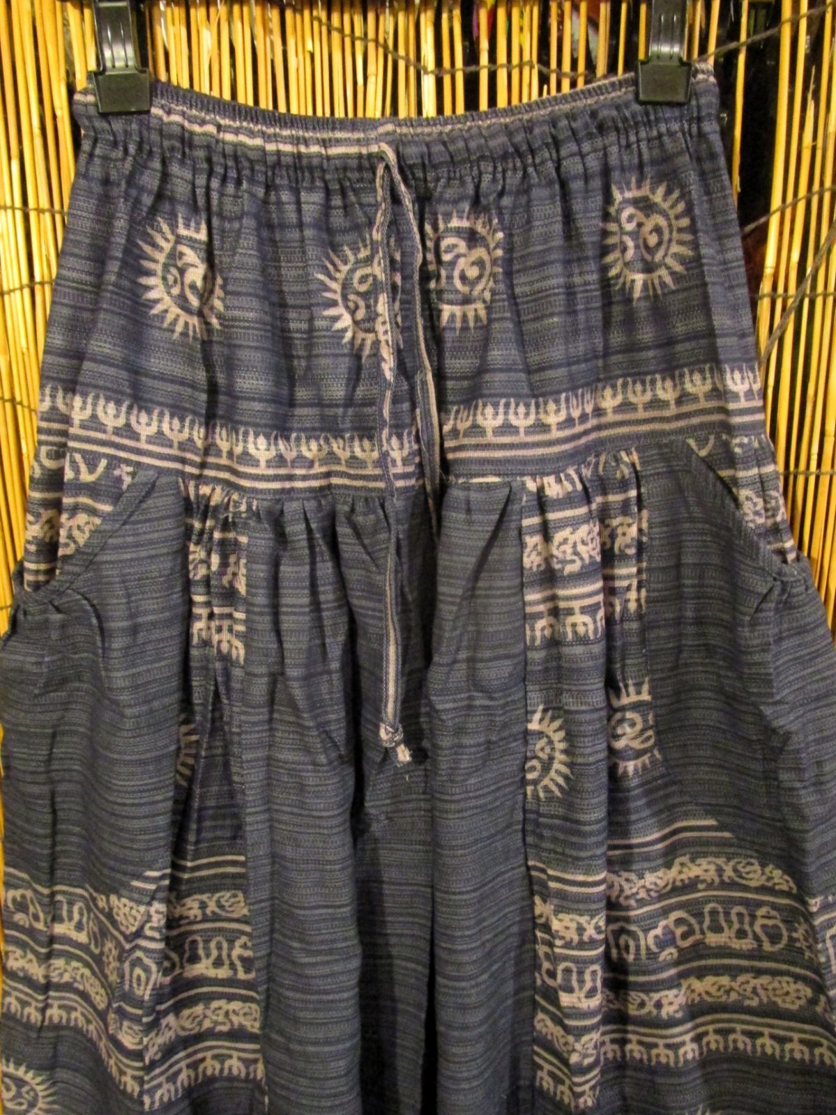 画像2: ラムナミプリント＊コッン素材＊モモンガ風＊ふんわり＊サルエルパンツ