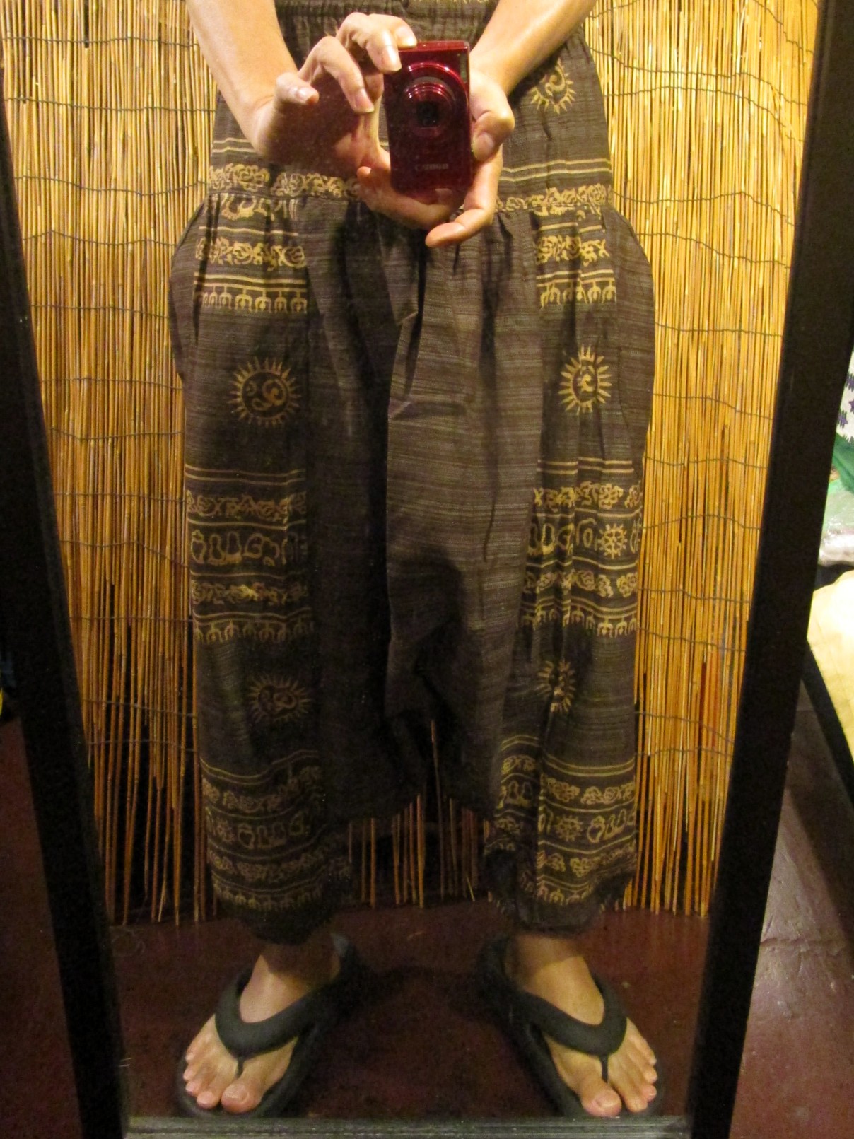 画像: ラムナミプリント＊コッン素材＊モモンガ風＊ふんわり＊サルエルパンツ