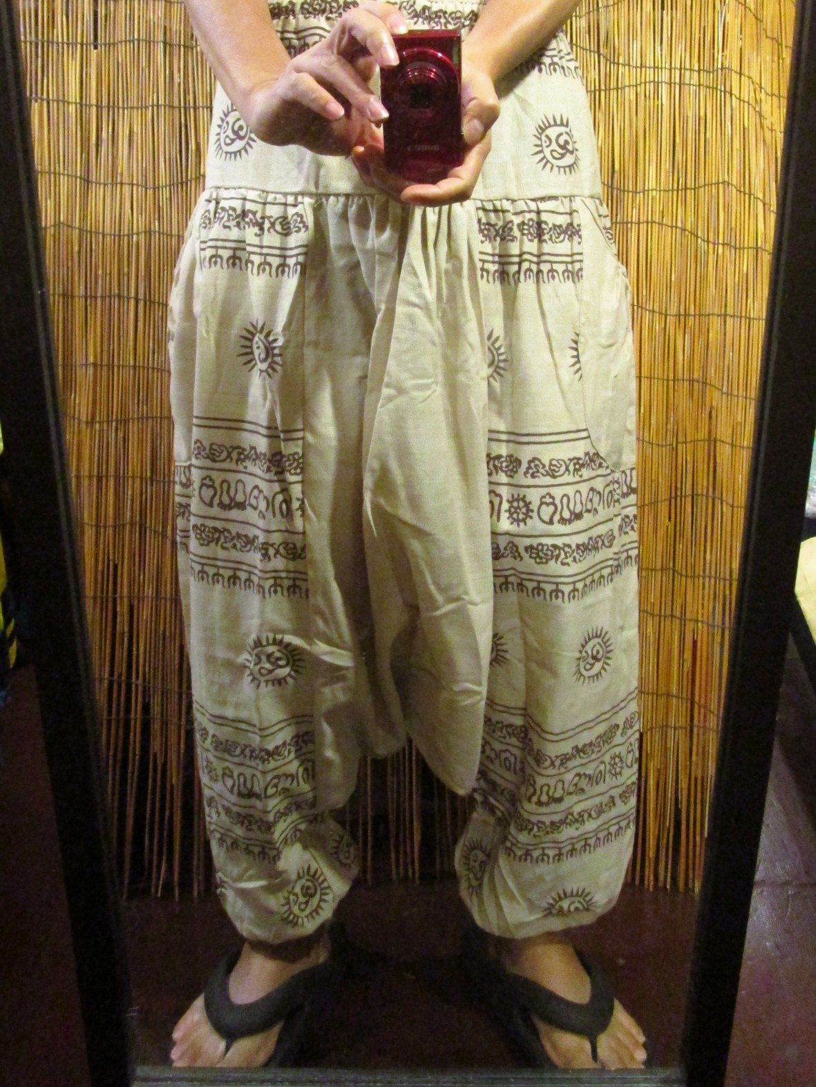 画像: ラムナミプリント＊コッン素材＊モモンガ風＊ふんわり＊サルエルパンツ