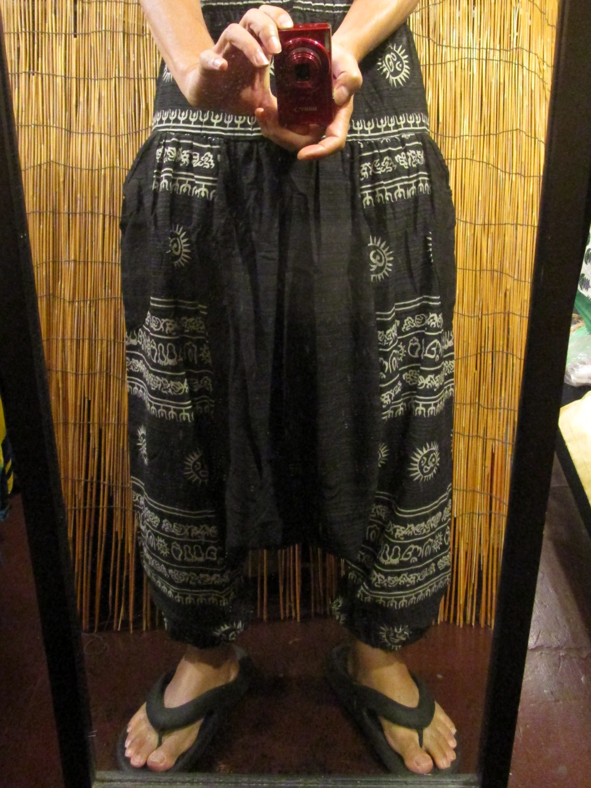 画像: ラムナミプリント＊コッン素材＊モモンガ風＊ふんわり＊サルエルパンツ