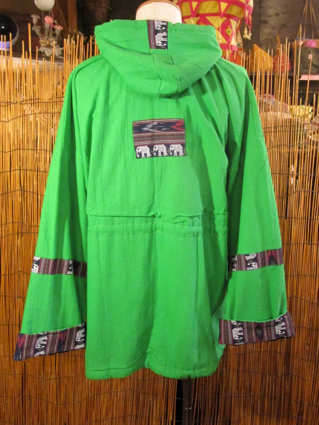 画像3: リバーシブル＊コットン素材＊象さんライン＊フード付き＊アウター