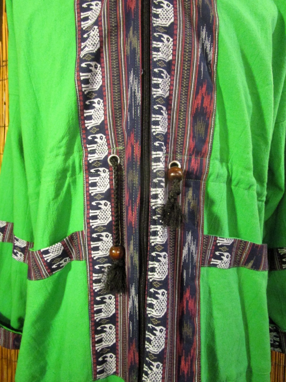 画像: リバーシブル＊コットン素材＊象さんライン＊フード付き＊アウター